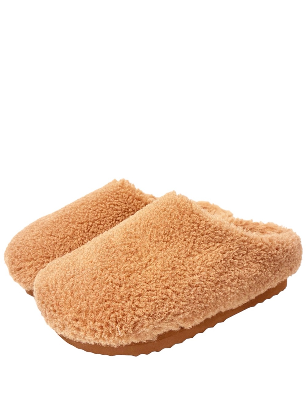 By Anthropologie Sherpa Slippers Slip on Mule Sherpa Size 10